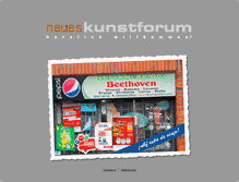 Tablet Screenshot of neues-kunstforum.com